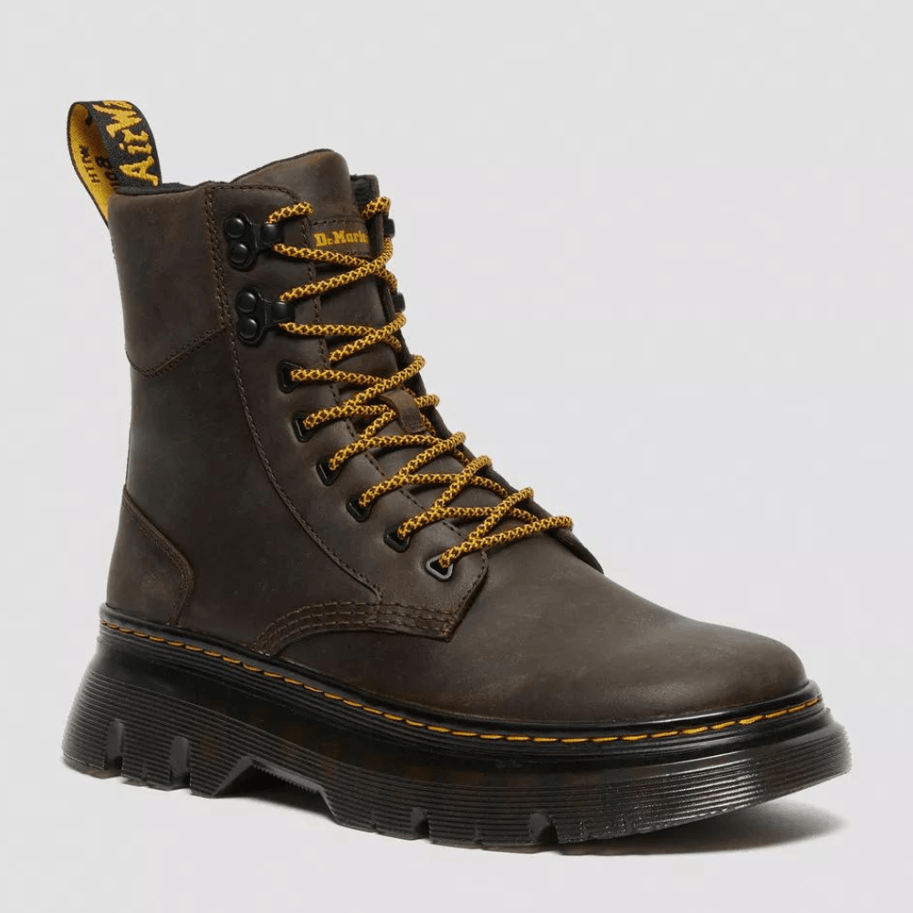 Dr Martens Tarik Crazy Horse Brown Utility Boots | Millars Shoe