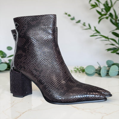 Womens Redz R1778 Brown Ankle Boots - Brown