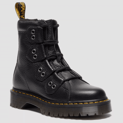 Mens Dr Martens 1460 Bex Lace To Toe Soft Leather Boots - Black