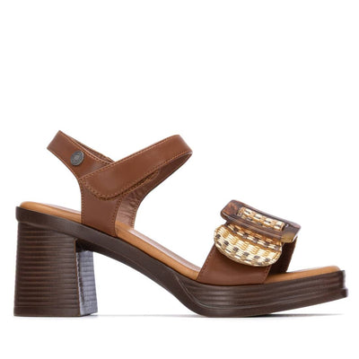 Womens Refresh 175027 Heeled Sandal - Camel
