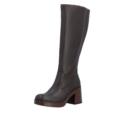 Womens Rieker 58090 Nougat Long Boots - Nougat