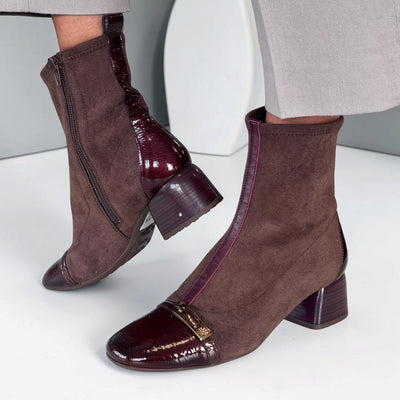 Womens Hispanitas 265016 Espresso Varsovia Ankle Boots - Espresso