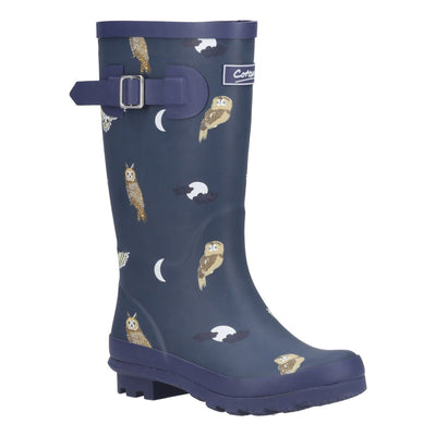 Kids Cotswold Woodland Wellingtons - Owls