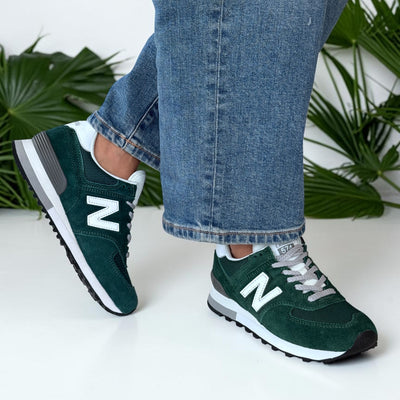 Unisex New Balance U574 Trainers - Nordic Green