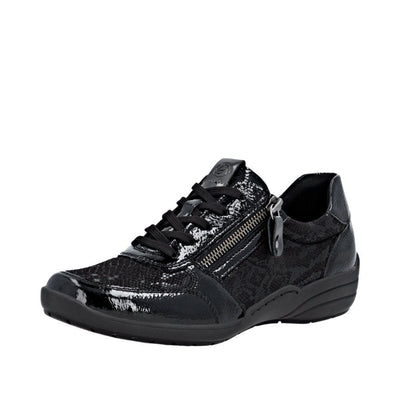 Womens Remonte R7637 Black Trainers - Black