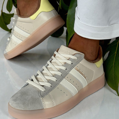 Womens Drilleys Sixty Seven Trainers - Whipped Lemon