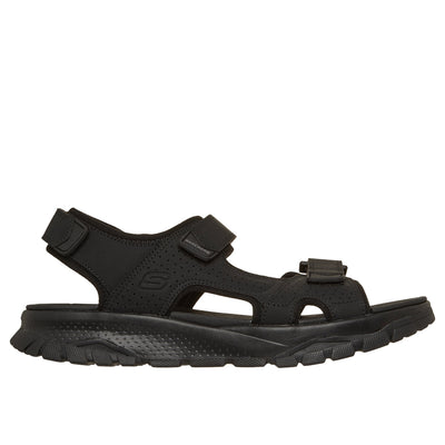 Mens Skechers 205724 Soft Velcro Wagner Sandal - Black
