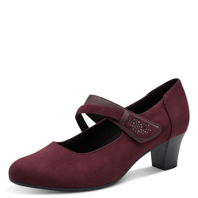 Womens Jana 24464 Block Heels - Bordeaux