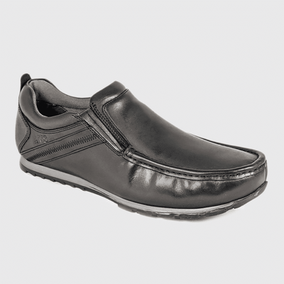 Boys AV8 By Dubarry Kobe Causal Slip On School Shoes - Black