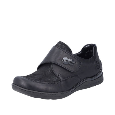 Womens Rieker 48954 Black Casual Shoes - Black