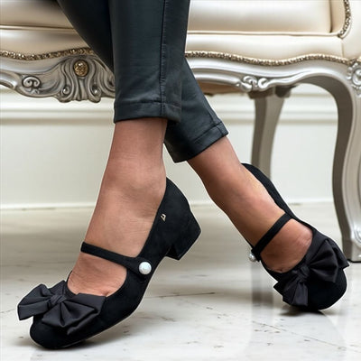 Womens Una Healy Shoe‘Elvura’ - Wild Bow - Vinyl Bow