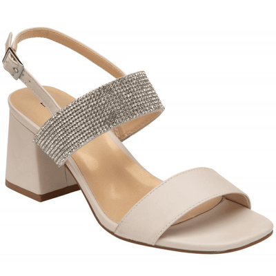 Womens Lotus Ladies Elisena Diamante Block Heel Sandals - Nude Pink