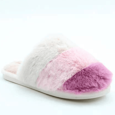 Infant Womens Heavenly Feet Charon Pink Rose Mule Slippers - Pink