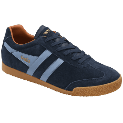 Gola Mens Harrier Suede Navy Blue Trainers - Navy