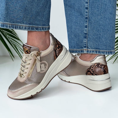 Womens Carmela 164228 Trainers - Beige