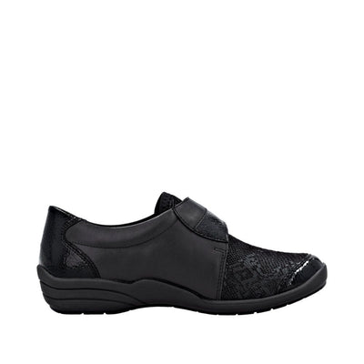 Womens Remonte R7600 Black Casual Shoes - Black