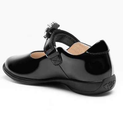 Junior Lelli Kelly Girls Bianca School Shoes - Black Patent