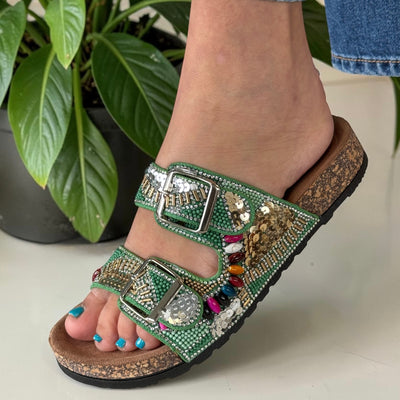 Womens Heavenly Feet Jess Sandals - Apple