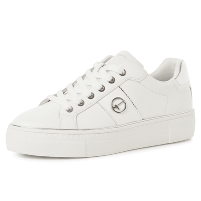 Womens Tamaris 23724 Platform Trainers - White