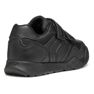 Infant Boys Geox RANN-E Black School Shoes - Black