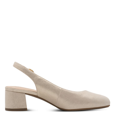 Womens Jana 89500 Beige Heels - Beige Gold