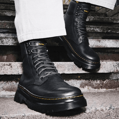 Dr Martens Mens Tarik Wyoming Leather Utility Boots - Black