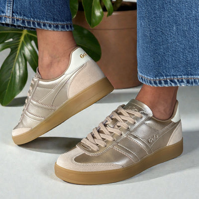 Womens Gola Viper Trainers - Gold