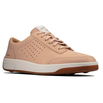 Womens Clarks Ladies Hero Air Lace Light Pink Trainers - Pink
