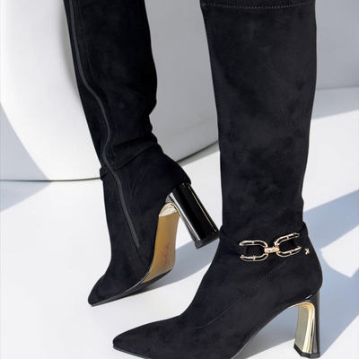 Womens Kate Appleby Comberton Long Boots - Schwarz Suede
