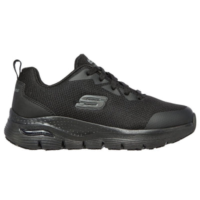 Womens Skechers Work: Arch Fit Trainers - Black