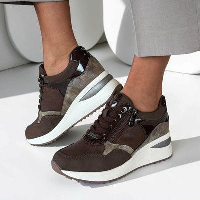 Womens Lotus Pluto ULS611 Brown Trainers - Brown