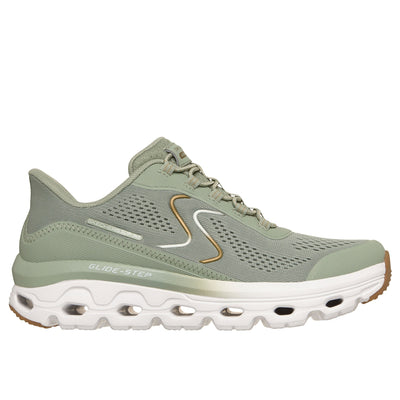 Womens Skechers 180272 Sage Green Slip in Glide-Step Sole Trainer - Sage