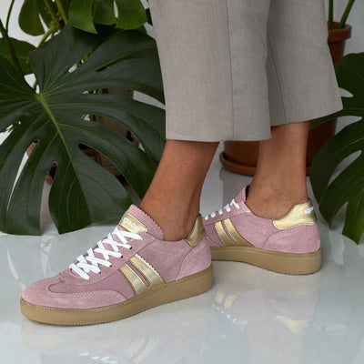 Womens Igi & Co Pink And Gold Trainers - Pink And Gold
