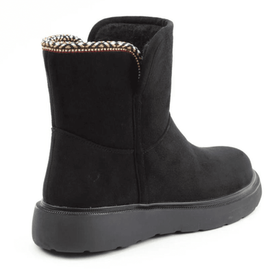 Womens Heavenly Feet Karla Stitch Booties - Black