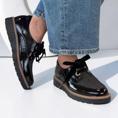 Womens Pitillos 11555 Platform Shoes - Negro