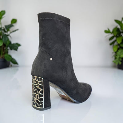 Womens Kate Appleby Lonstowe Stretch Ankle Boots - Schwarz Suede