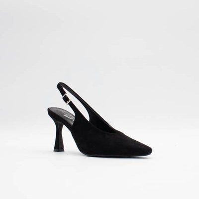 Womens Una Healy Let The Mystery Suede Slingback Heels - Vinyl