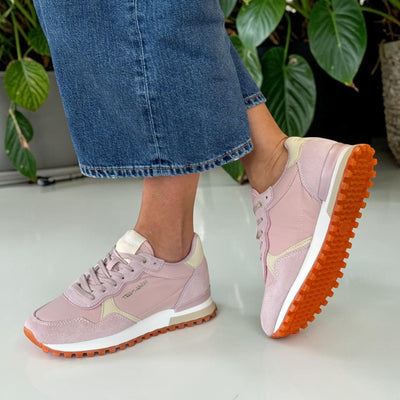 Womens Teddy Smith 120515 Sporty Trainers - Nude Pink