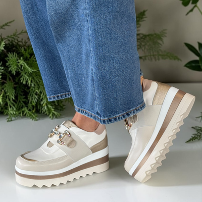 Womens Kate Appleby Disley Gold Platform Shoes - Gold