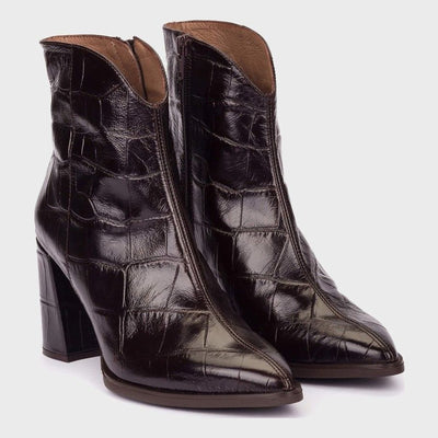 Womens Wonders 5444 Ankle Boots - Brown