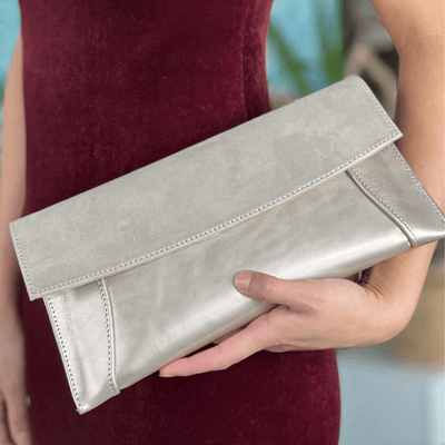 Womens Emis Ladies Clutch Bag - Pale Gold
