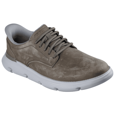 Skechers Mens Slip In Garza Duran Trainers in Dark Taupe - Dark Taupe