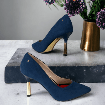 Womens Kate Appleby Driffield Faux Suede Court Shoe- Sapphire - Sapphire Navy