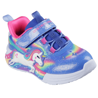 Skechers Infants S Lights Unicorn Chaser - Blue Multi