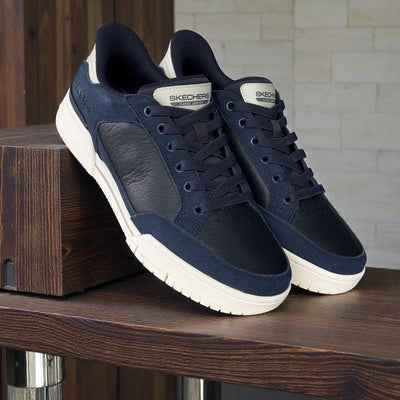 Mens Skechers 254204 Casual Lace-up Recoil Shoe - Navy
