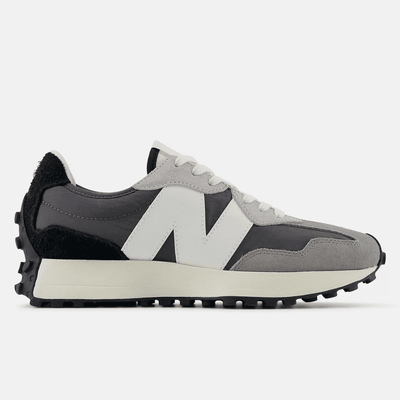 Womens New Balance 327 Suede Trainers - Magnet with Castlerock - Grey with White