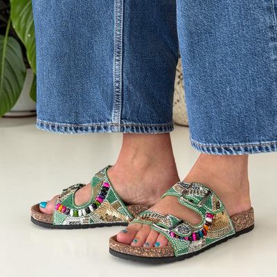 Womens Heavenly Feet Jess Sandals - Apple