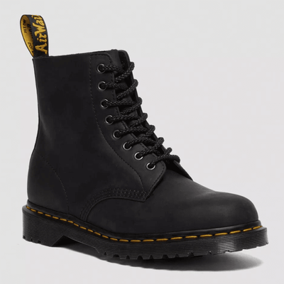 Womens Dr Martens 1460 Pascal Waxed Grain Boots - Black