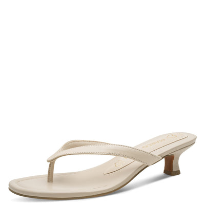 Womens Marco Tozzi 27210 Heeled Sandals - Cream