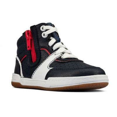 Infant Clarks Kids Fawn Peak High Top Trainers - Navy
